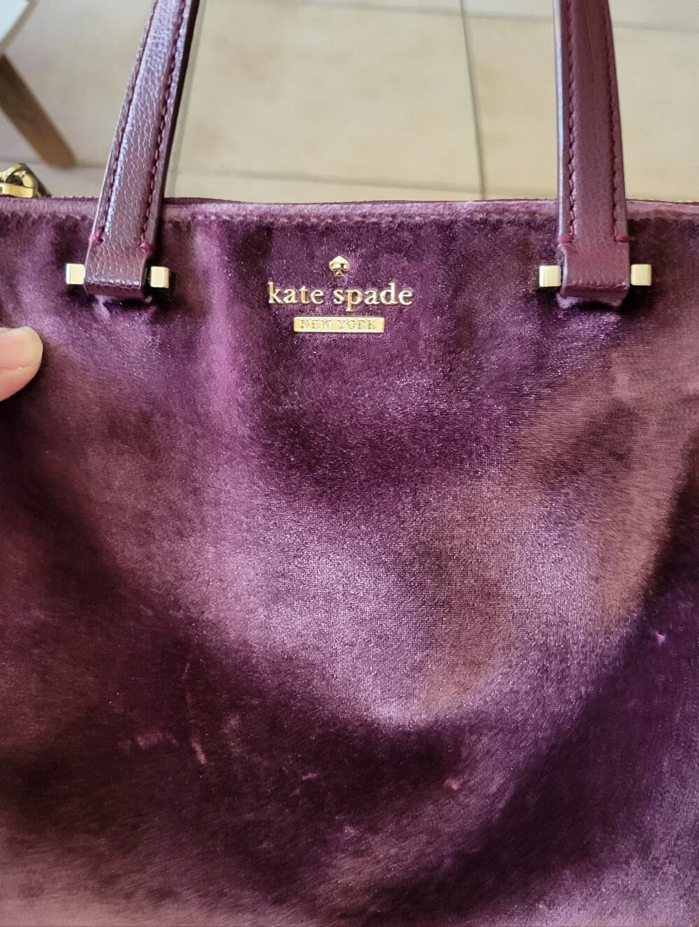 Kate Spade Velevet Purple Crossbody